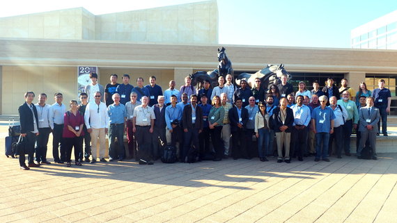 LCPC2017 group photo at Bush Library - College Station TX